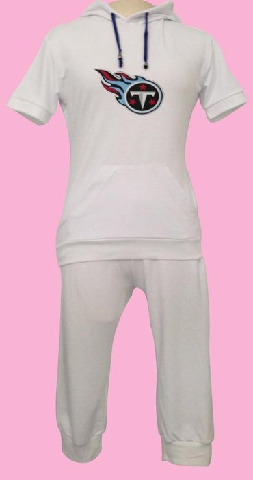 NFL Tennessee Titans women's Hooded sport suit White