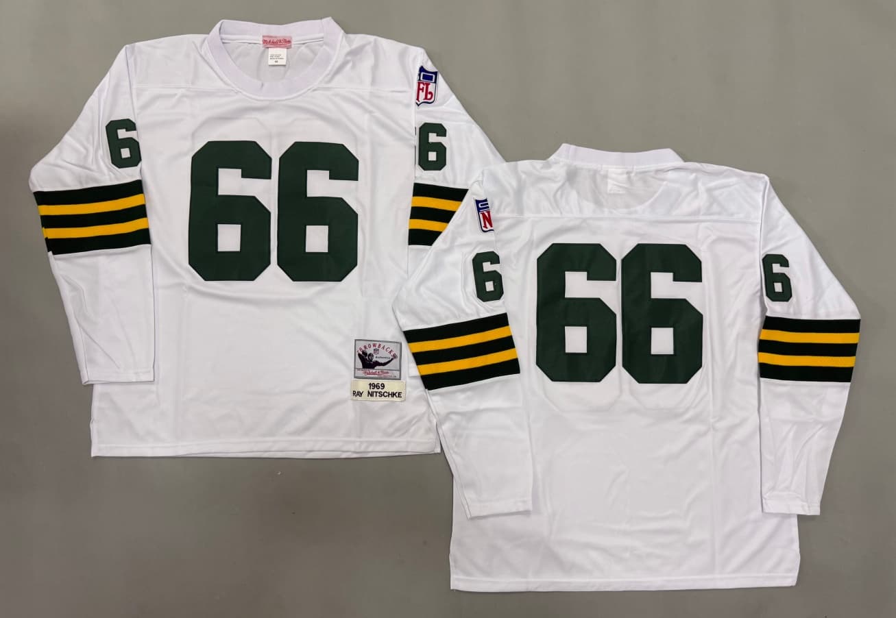 NFL Vintage Green Bay Packers  Jersey #66 Ray   Nitschke