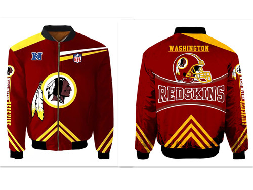 NFL Washington Redskins Sublimated Fashion 3D Fullzip Jacket-3