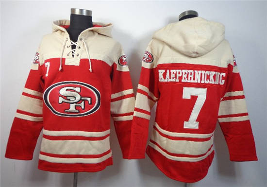 NFLPLAYERS San Francisco 49ers #7 Colin Kaepernick Red Hoody