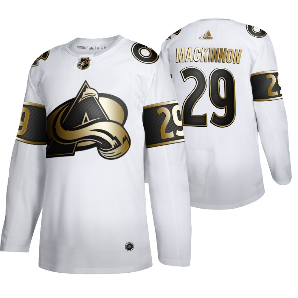 NHL Avalanche Nathan MacKinnon Men's Limited 2019-20 Golden Edition Jersey