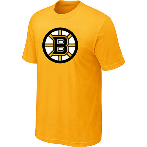 NHL Boston Bruins Big & Tall Logo Yellow T-Shirt