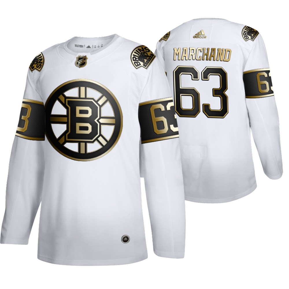 NHL Bruins Brad Marchand Men's Limited 2019-20 Golden Edition Jersey Stitched