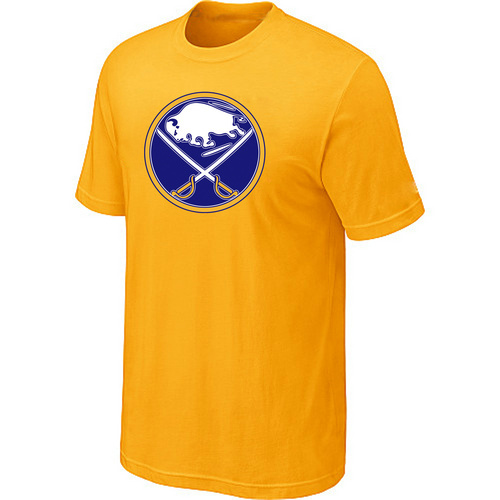 NHL Buffalo Sabres Big & Tall Logo Yellow T-Shirt