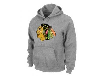 NHL Chicago Blackhawks Big & Tall Logo Pullover Hoodie Grey
