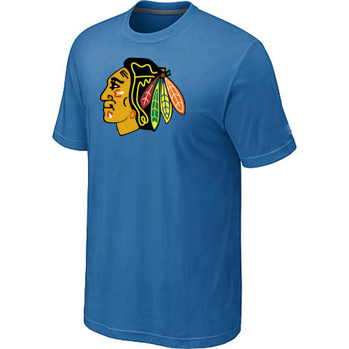 NHL Chicago Blackhawks Big & Tall Logo Light Blue T-Shirt