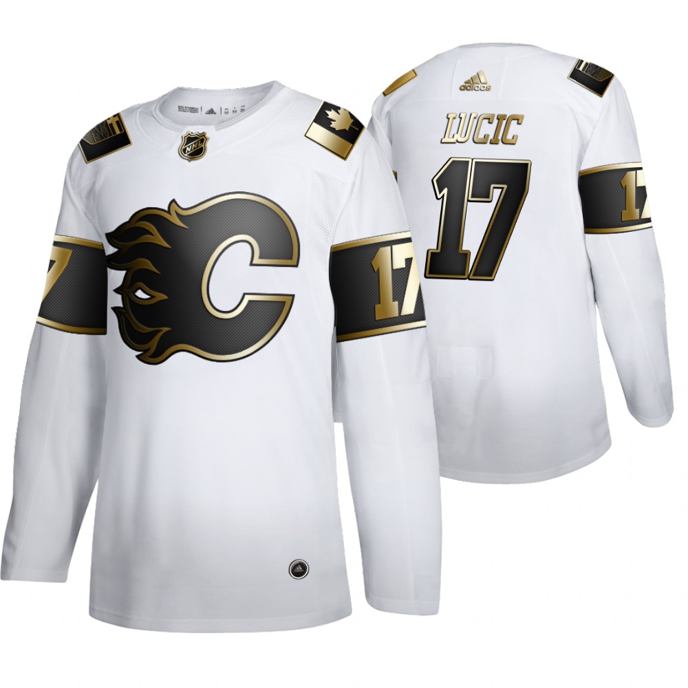 NHL Flames Milan Lucic Men's Limited 2019-20 Golden Edition Jersey