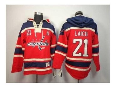 NHL Jerseys Washington Capitals #21 Laich red(pullover hooded sweatshirt)(patch A) (1)