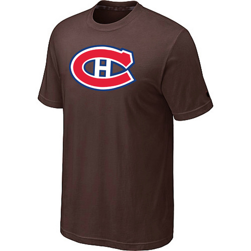 NHL Montreal Canadiens Big & Tall Logo Brown T-Shirt