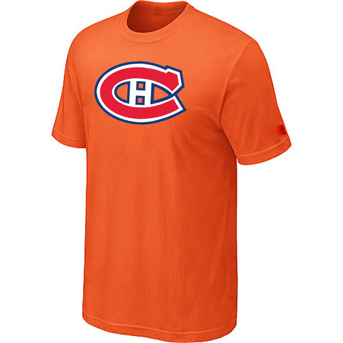 NHL Montreal Canadiens Big & Tall Logo Orange T-Shirt