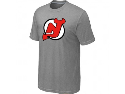 NHL New Jersey Devils Big & Tall Logo L.Grey T-Shirt