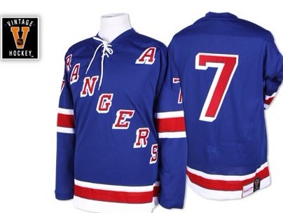 NHL New York Rangers 7 Rod Gilbert 1971 1972 Blue Throwback Hockey Jerseys gear
