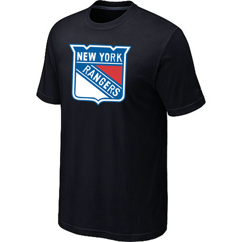 NHL New York Rangers Big & Tall Logo Black T-Shirt