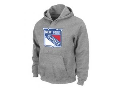 NHL New York Rangers Big & Tall Logo Pullover Hoodie Grey