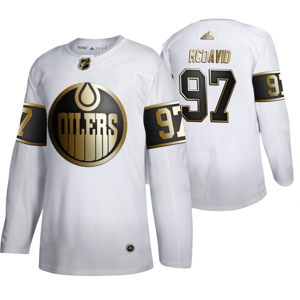 NHL Oilers Connor McDavid Men's Limited 2019-20 Golden Edition Jersey