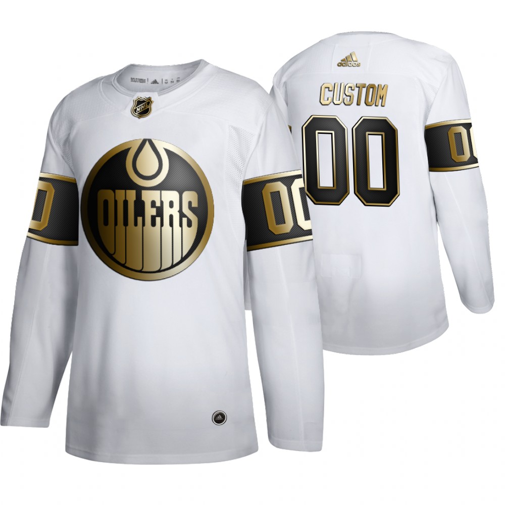 NHL Oilers Custom Men's Limited 2019-20 Golden Edition Jersey