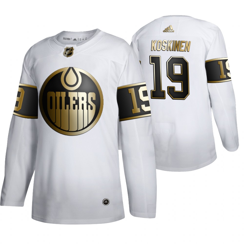 NHL Oilers Mikko Koskinen Men's Limited 2019-20 Golden Edition Jersey