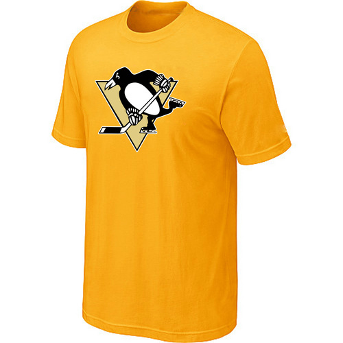 NHL Pittsburgh Penguins Big & Tall Logo Yellow T-Shirt