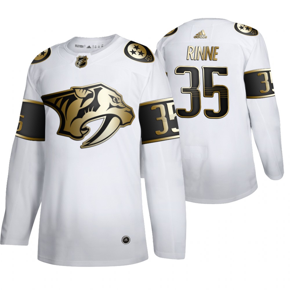 NHL Predators Pekka Rinne Men's Limited 2019-20 Golden Edition Jersey