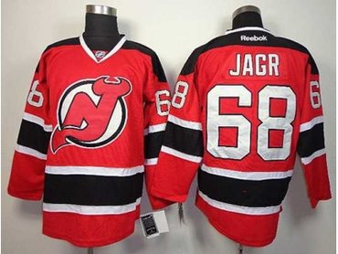 NHL jerseys new jersey devils #68 jagr red