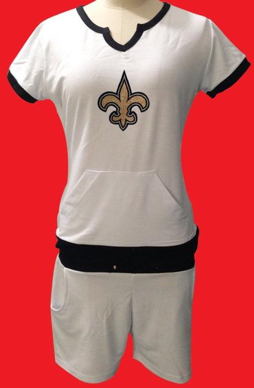 NIKE NFL New Orleans Saints women's sport suit white