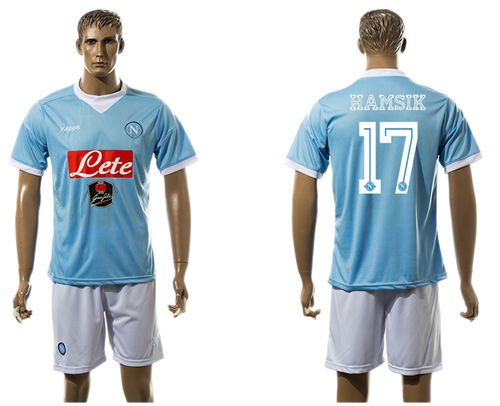 Naples #17 Hamsik Blue Home Soccer Club Jersey