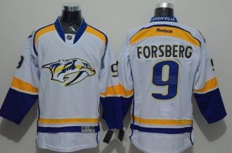 Nashville Predators #9 Filip Forsberg White Road Stitched NHL Jersey