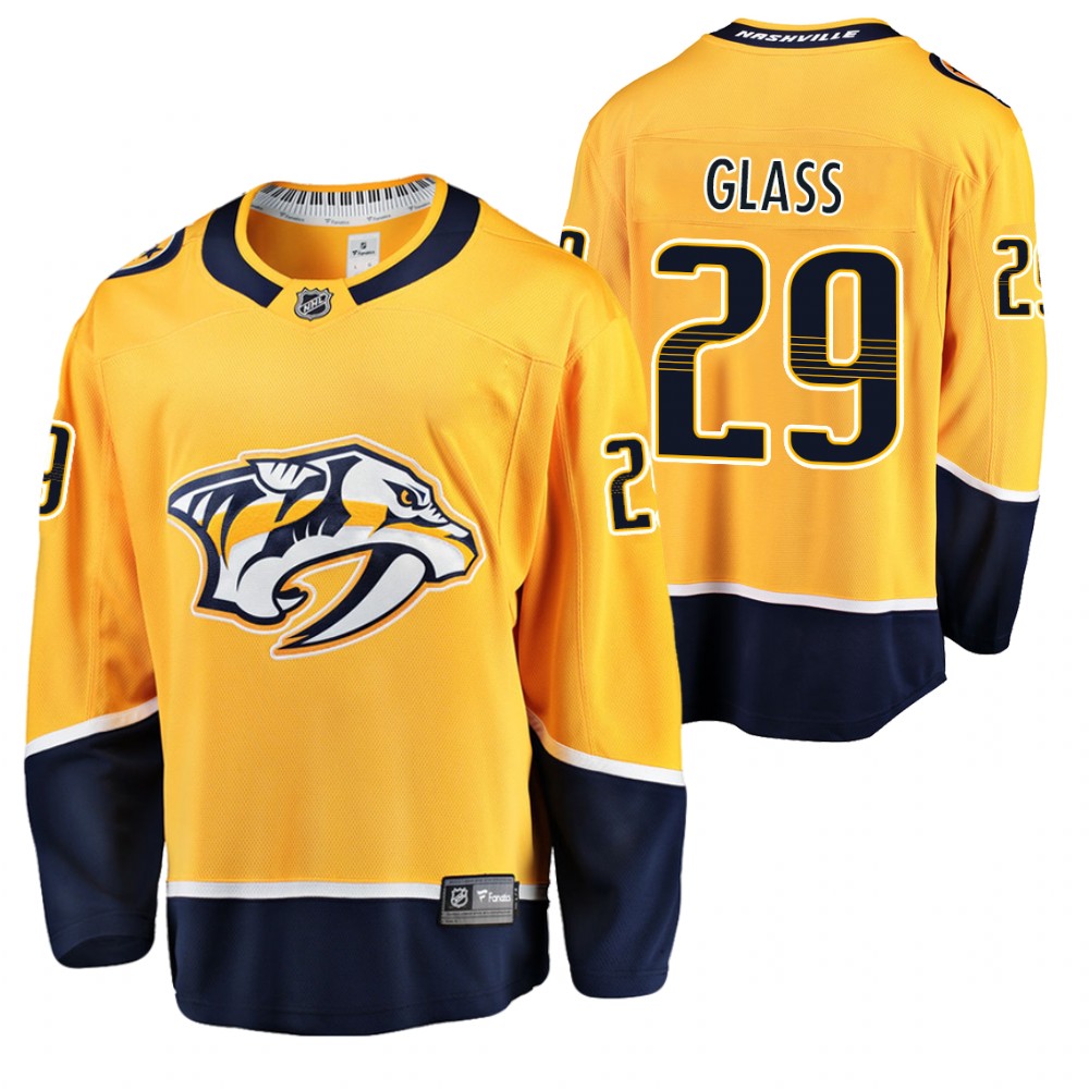 Nashville Predators Cody Glass Gold Home 2021 Jersey