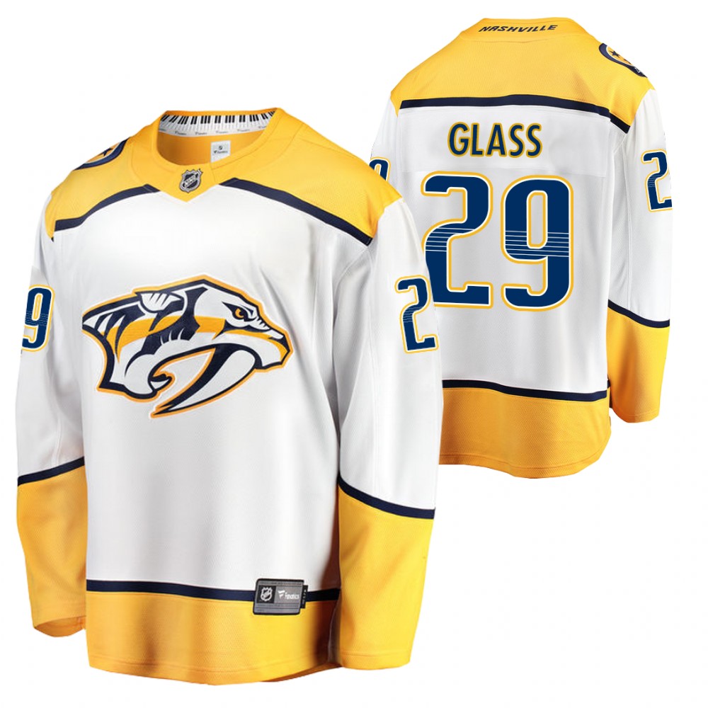 Nashville Predators Cody Glass White Away 2021 Jersey
