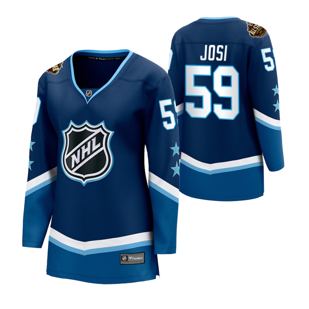 Nashville Predators Roman Josi Women Blue 2022 NHL All-Star Jersey