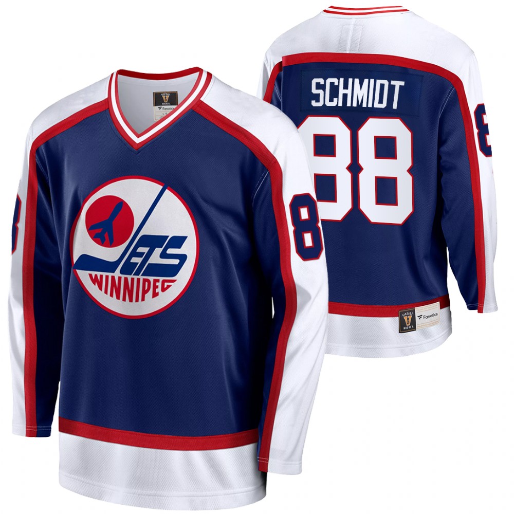 Nate Schmidt Jersey Winnipeg Jets Vintage Blue Replica