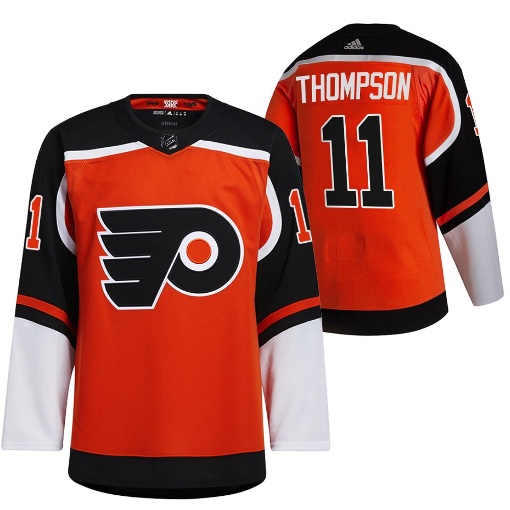 Nate Thompson Flyers 2021 Reverse Retro Orange Special Edition Jersey