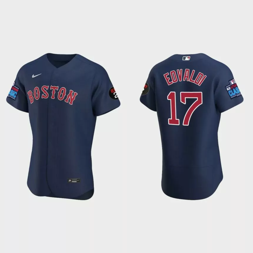 Nathan Eovaldi Boston Red Sox 2022 Little League Classic Authentic Jersey – Navy