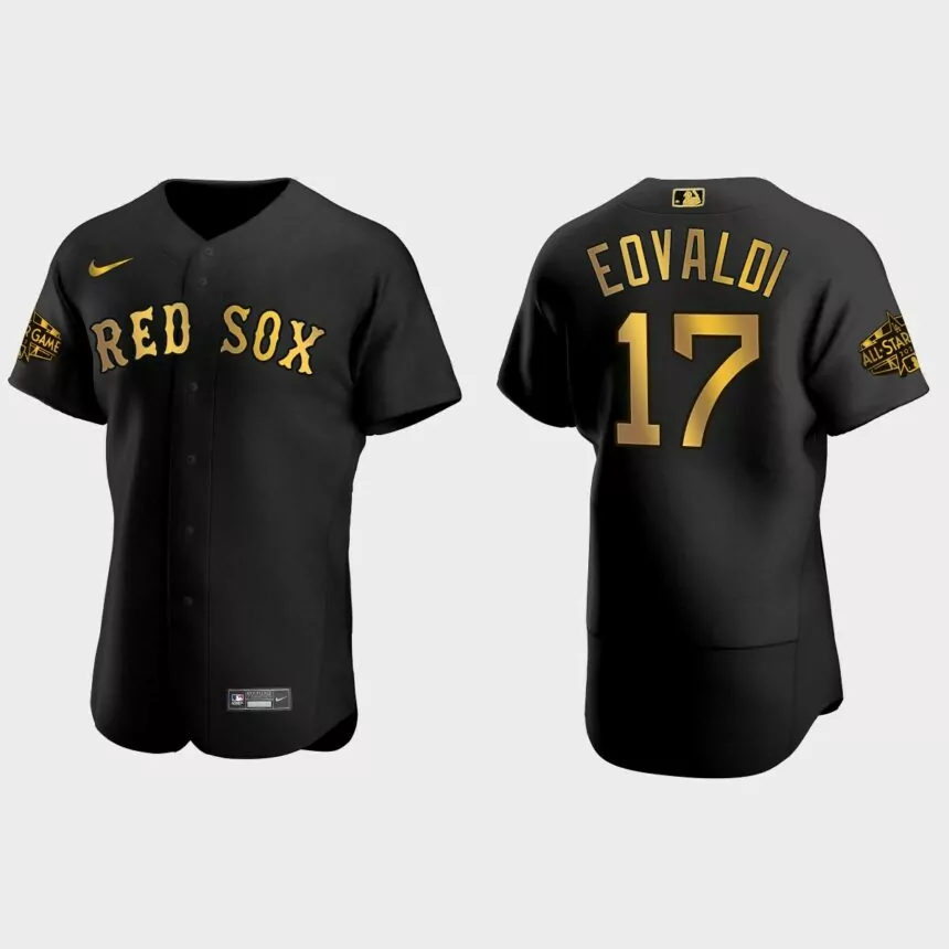 Nathan Eovaldi Boston Red Sox MLB All-Star Main Logo Jersey – Black