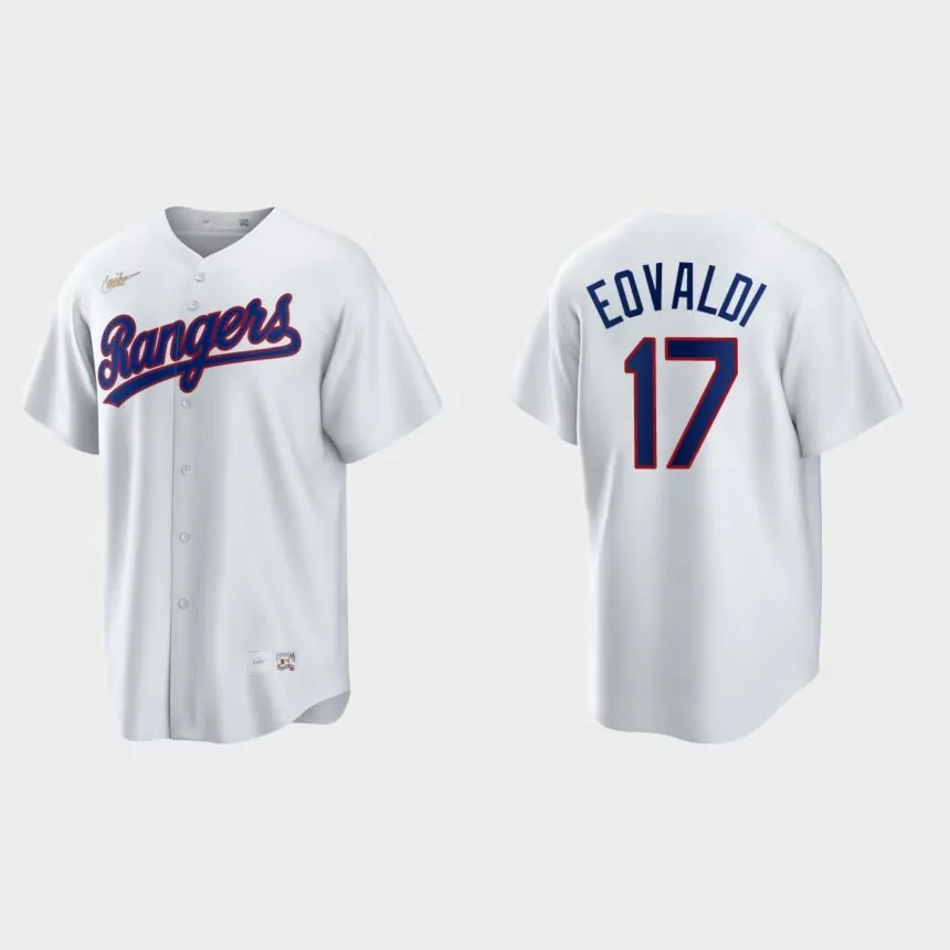 Nathan Eovaldi Texas Rangers Cooperstown Collection Home Jersey – White