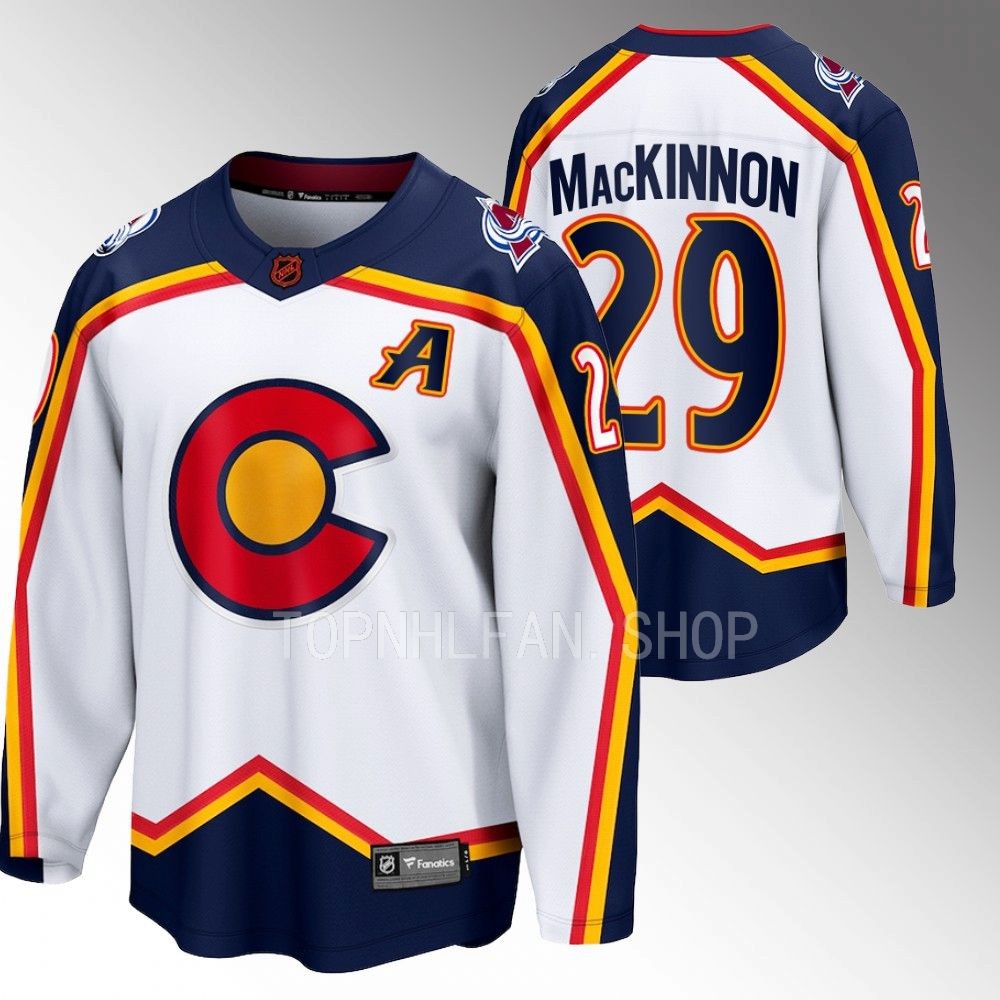 Nathan MacKinnon Canucks Special Edition 2.0 White Jersey Breakaway