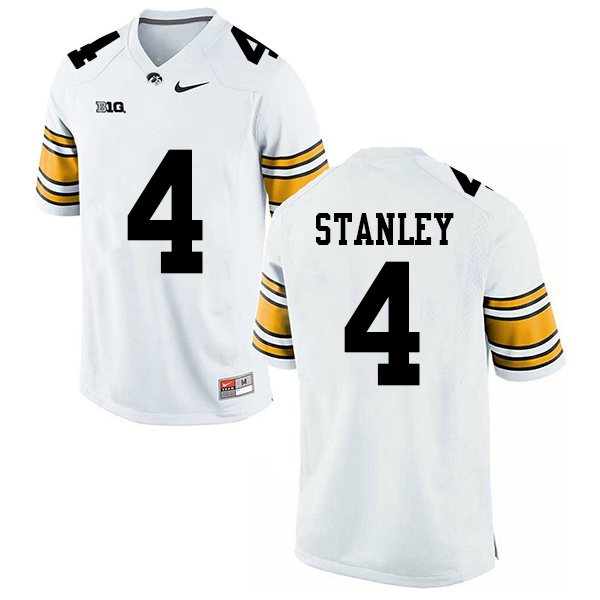 Nathan Stanley Iowa Hawkeyes Men's Jersey - #4 NCAA White Stitched Nike Authentic1