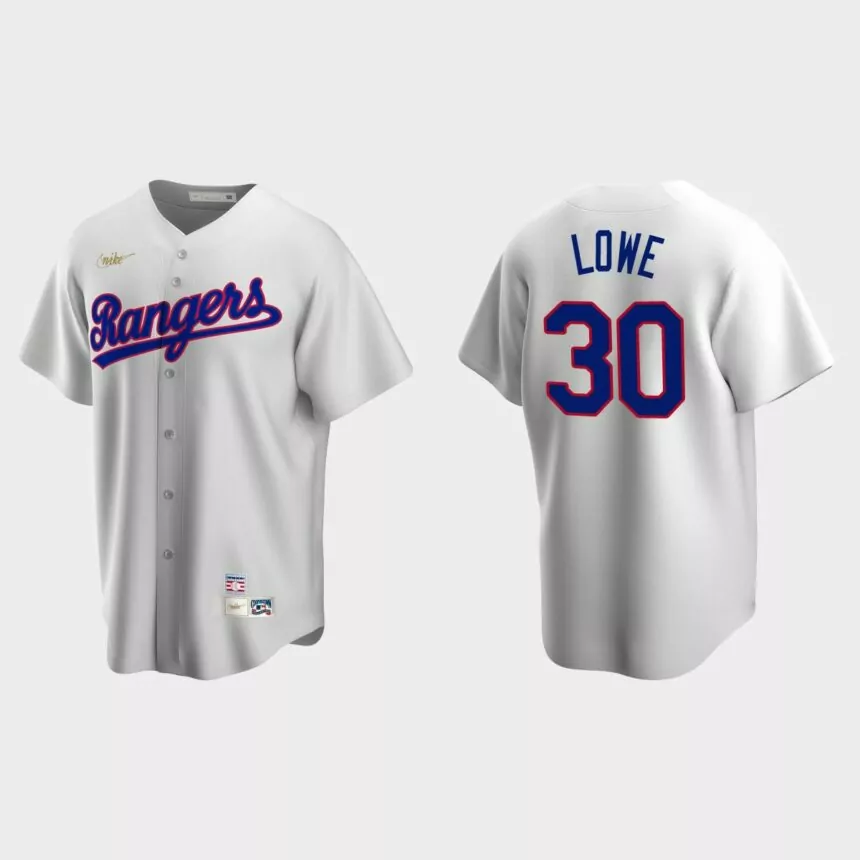 Nathaniel Lowe Texas Rangers Cooperstown Collection Home Jersey – White