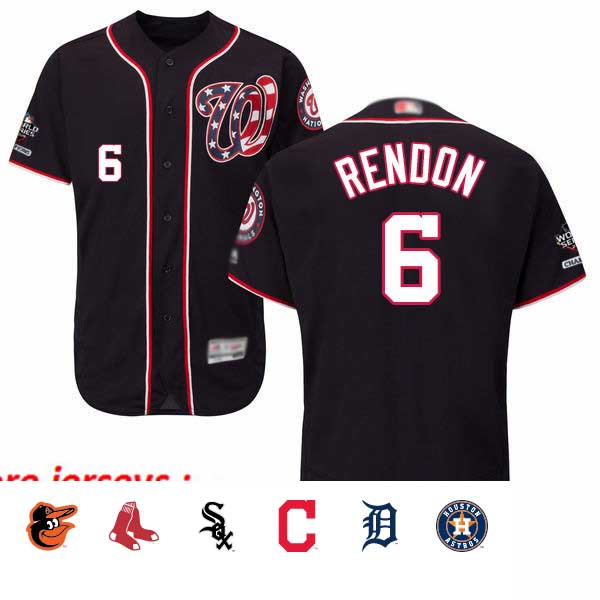 Nationals #6 Anthony Rendon Navy Blue Flexbase Authentic Collection 2019 World Series Champions Stitched Baseball Jersey