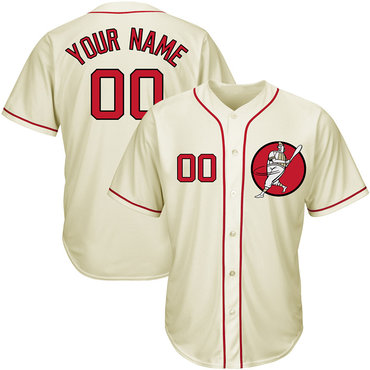 Nationals Cream Men's Customized New Design Jersey