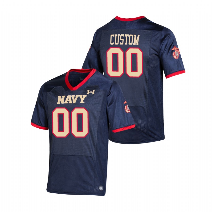 Navy Men's Navy Midshipmen Custom USMC Special Game Replica Jersey