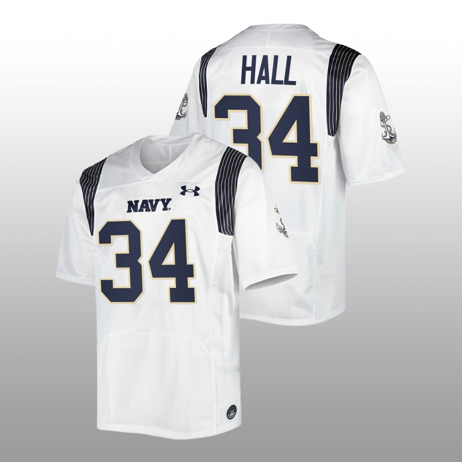 Navy Midshipmen Anton Hall Jr. #34 Limited Jersey Navy Premier Football