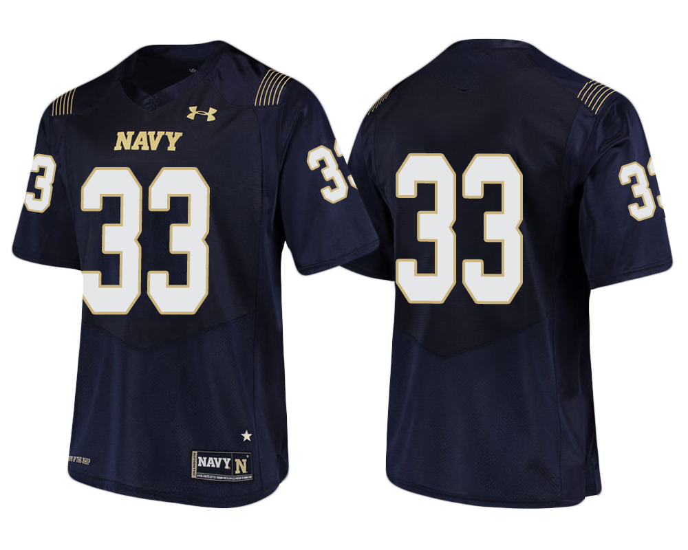 Navy Midshipmen Navy Chris High NCAA Football Jersey