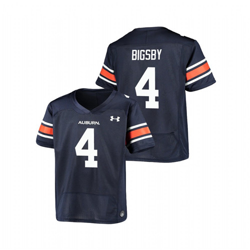 Navy Youth Auburn Tigers Tank Bigsby Replica Football Jersey