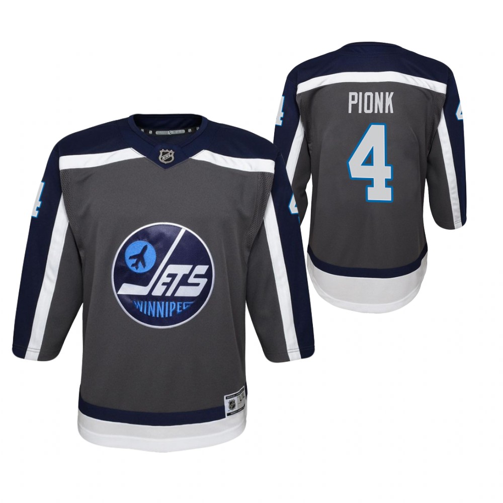 Neal Pionk Winnipeg Jets 2021 Reverse Retro Gray Youth Jersey Replica