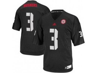 Nebraska Cornhuskers 3 Taylor Martinez Black College Football NCAA Jerseys