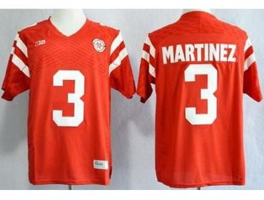 Nebraska Cornhuskers 3 Taylor Martinez Red NCAA Jerseys