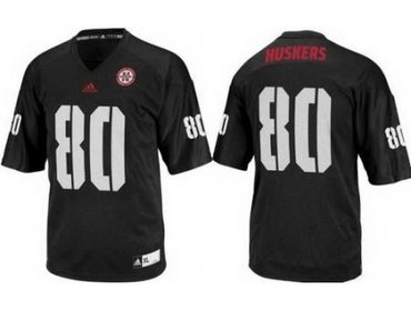 Nebraska Cornhuskers 80 Kenny Bell Black College Football NCAA Jerseys