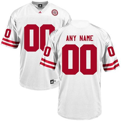 Nebraska Cornhuskers White Customized Jerseys