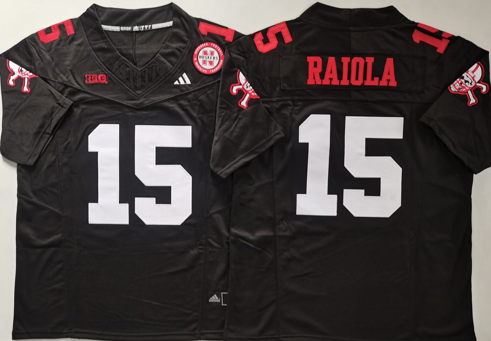 Nebraska Huskers Black #15 RAIOLA
